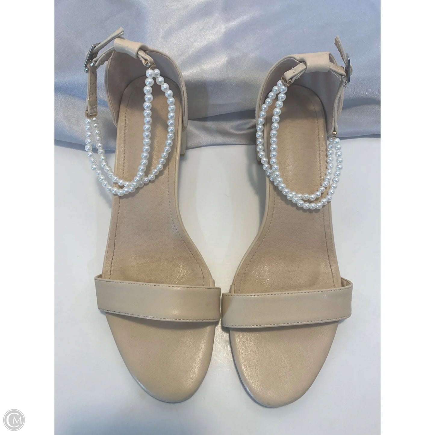 Shoes Heels Block By Clothes Mentor In Tan, Size: 11.5