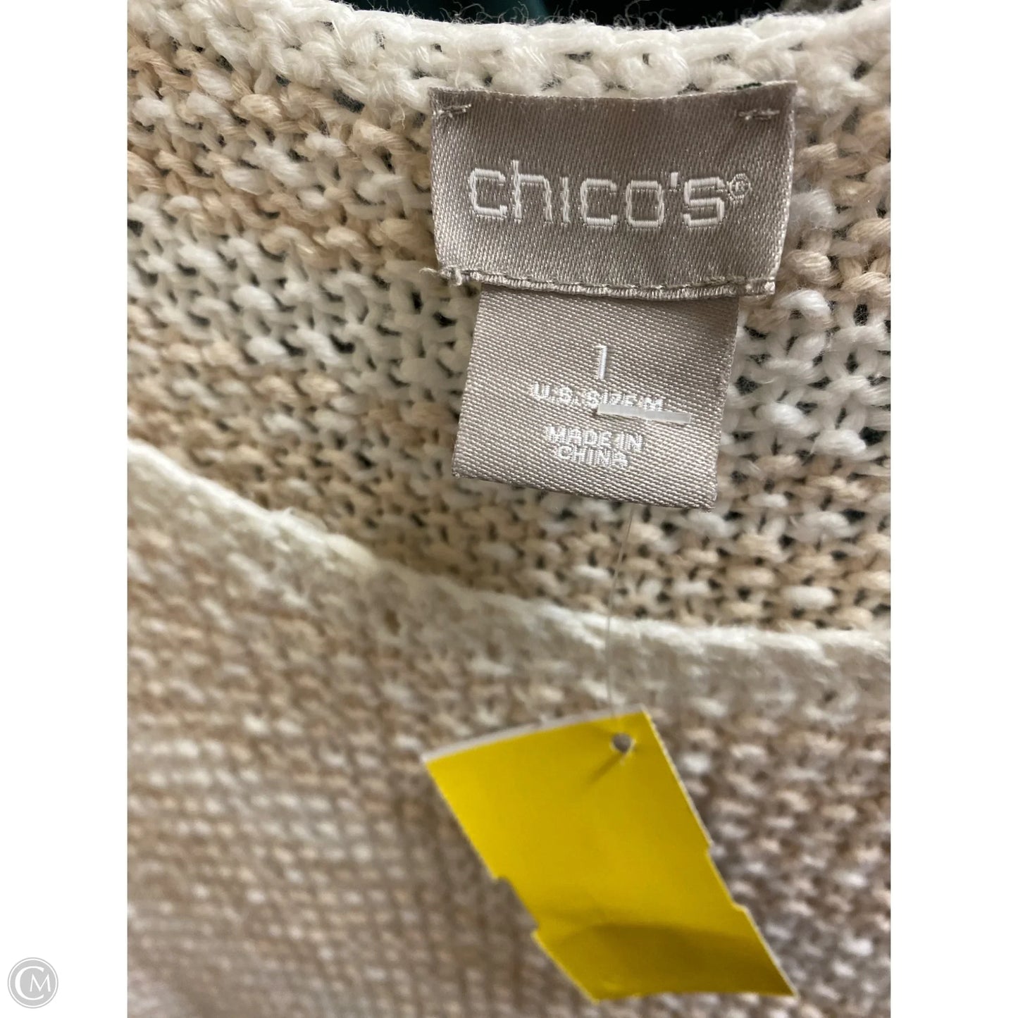 Sweater By Chicos In Cream, Size: M