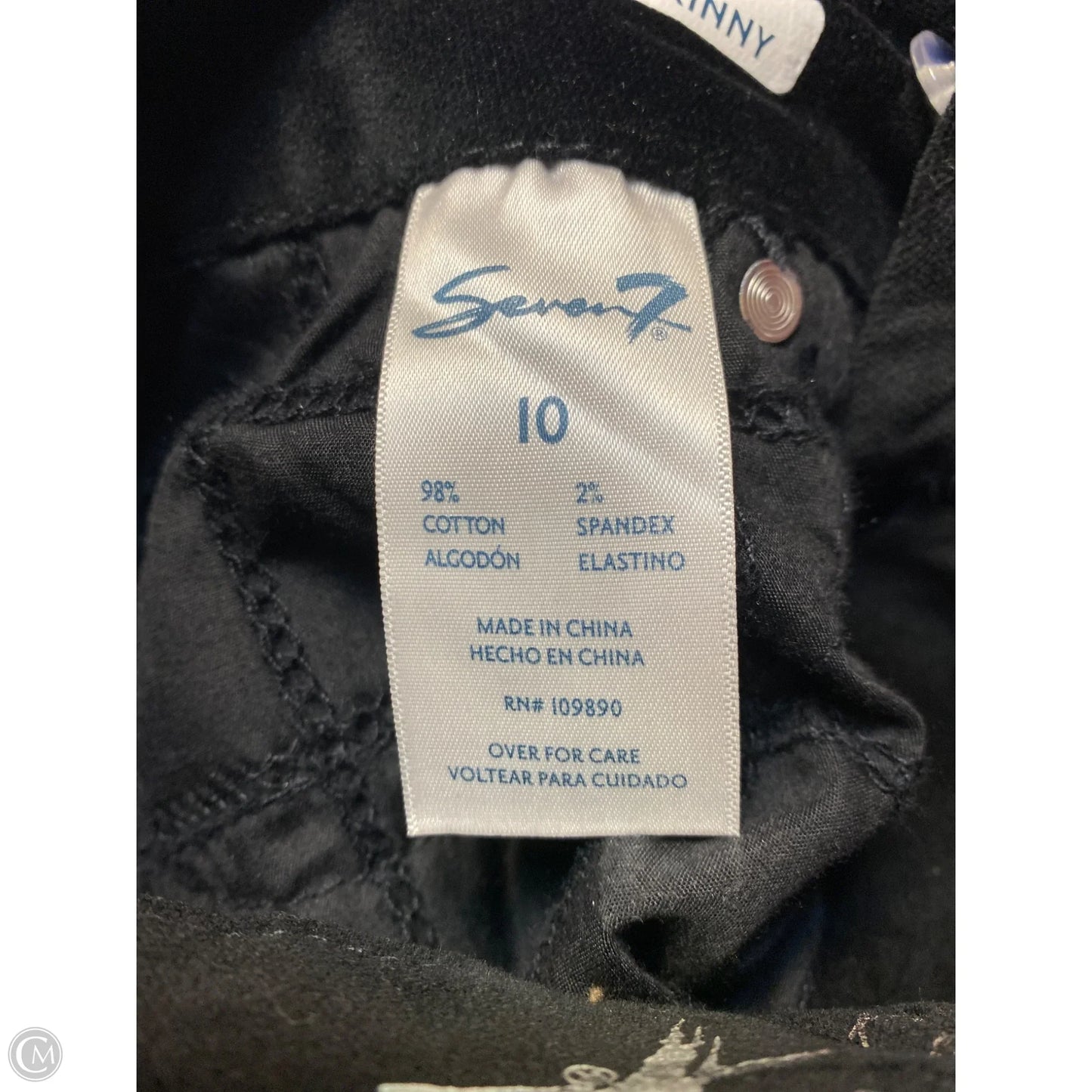 Pants Corduroy By Seven 7 In Black, Size: 10