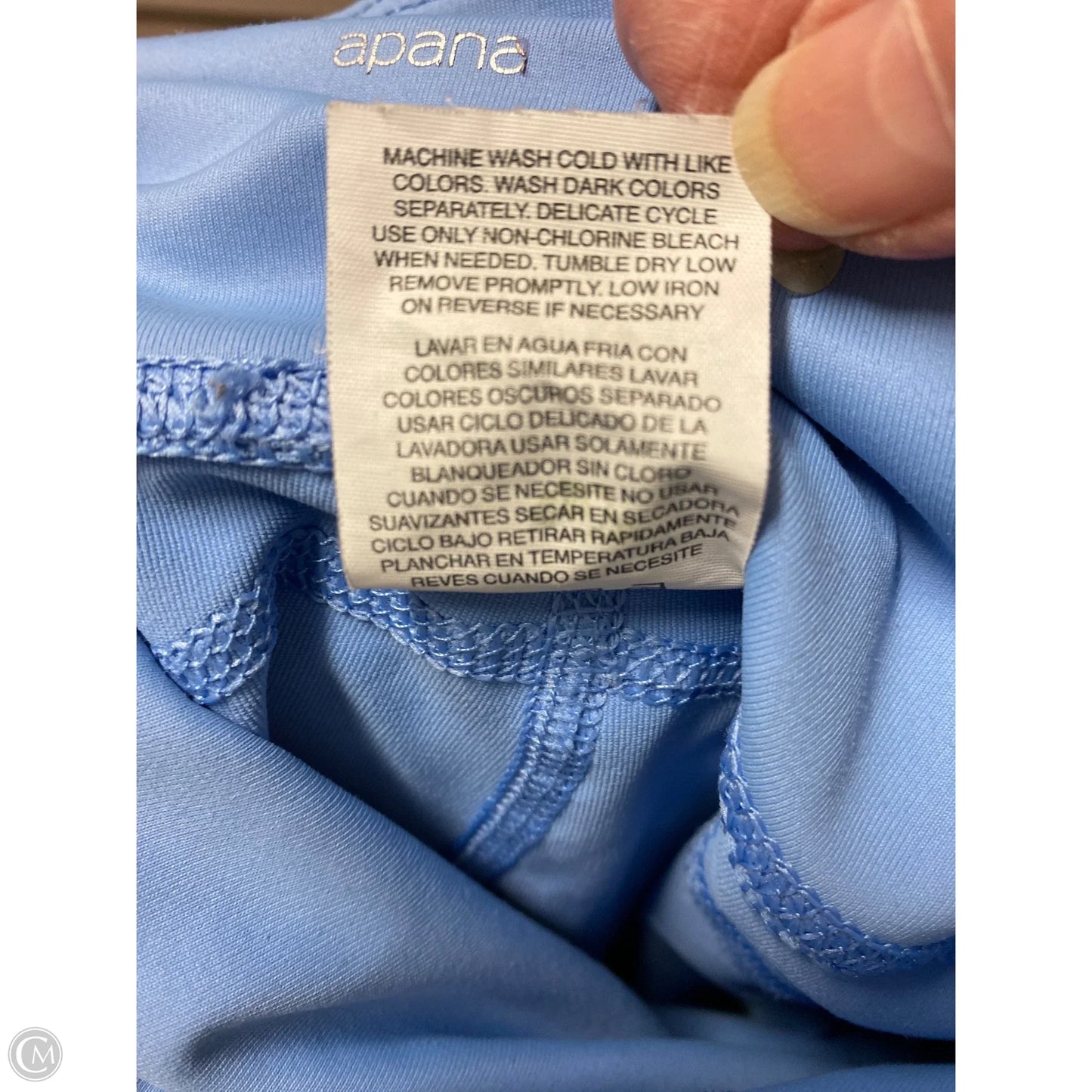 Athletic Capris By Apana In Blue, Size: M