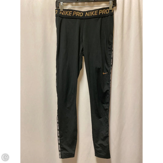 Athletic Leggings By Nike In Black, Size: M