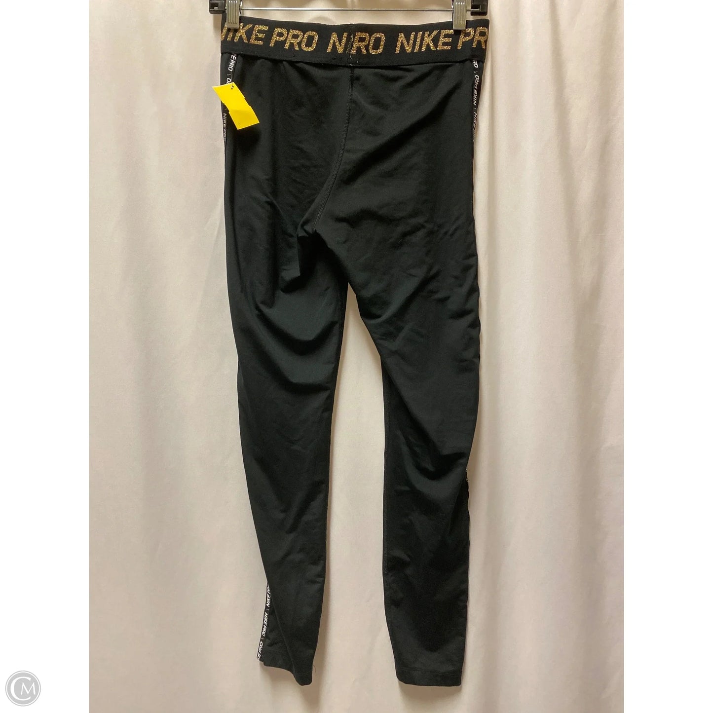 Athletic Leggings By Nike In Black, Size: M