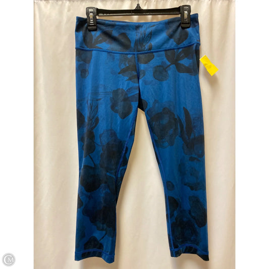 Athletic Capris By Lululemon In Blue, Size: 8