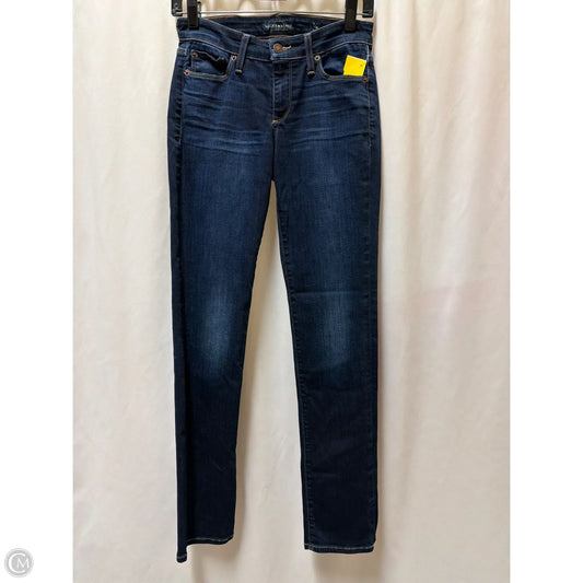 Jeans Straight By Lucky Brand In Blue Denim, Size: 10