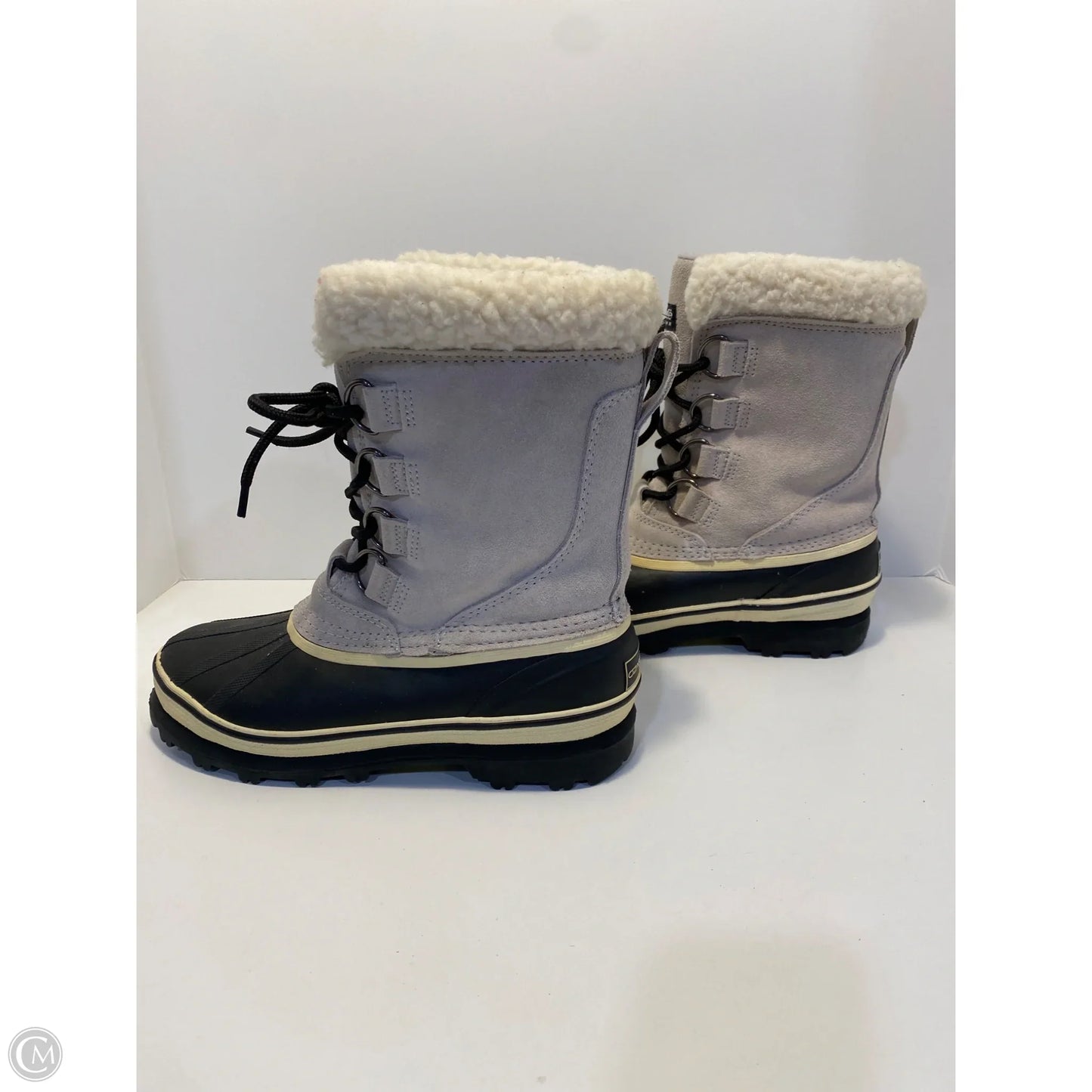 Boots Snow By Clothes Mentor In Grey, Size: 8