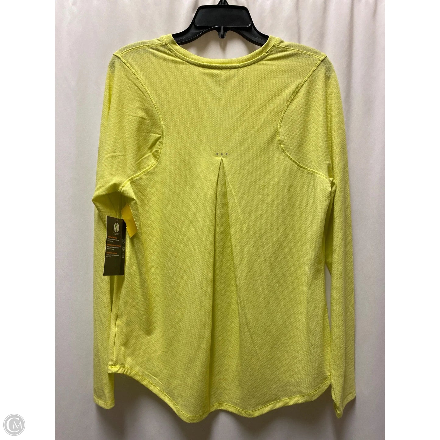 Athletic Top Long Sleeve Crewneck By Avia In Yellow, Size: L