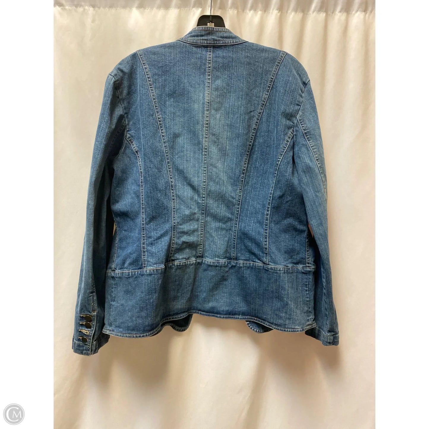 Jacket Denim By Covington In Blue Denim, Size: Xl