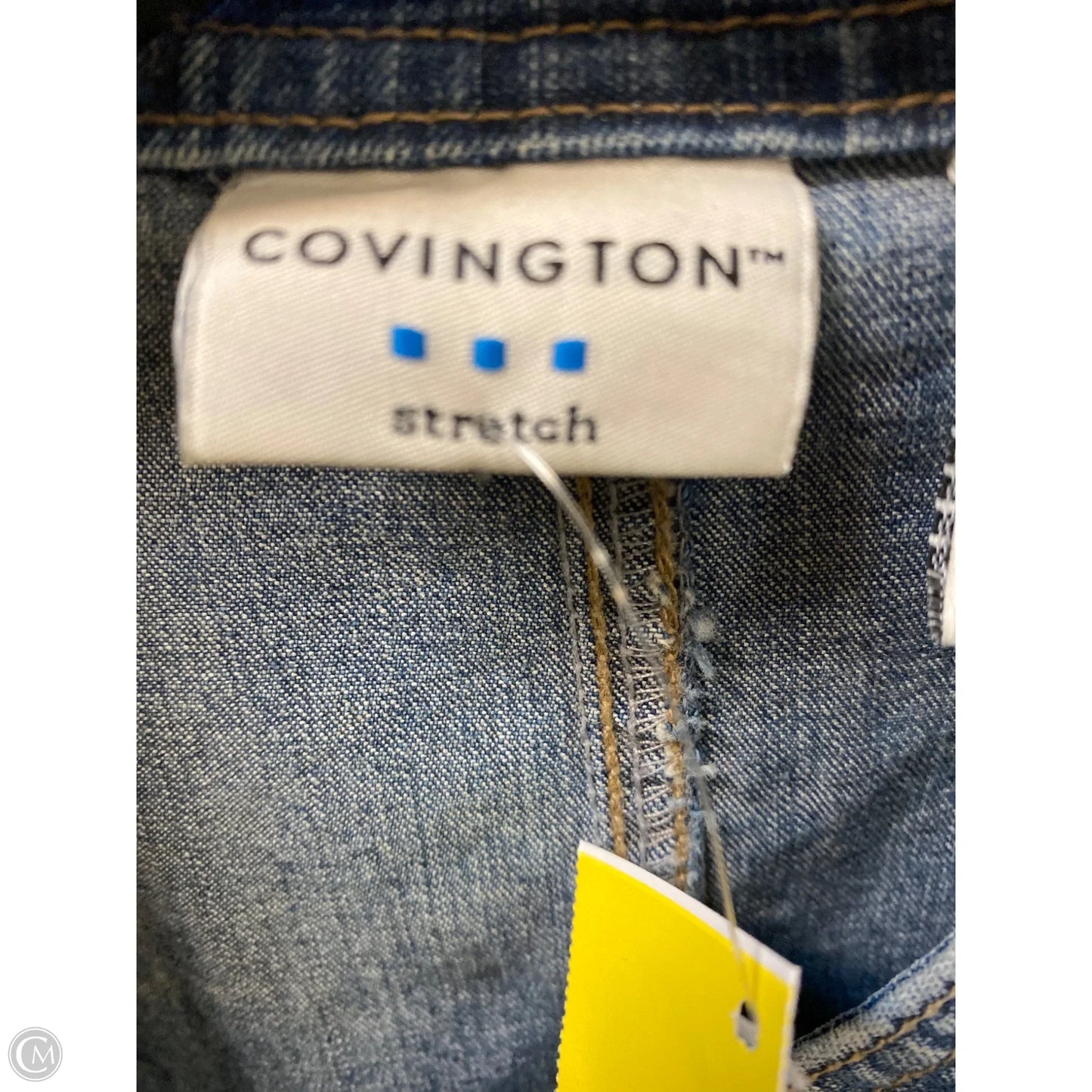 Jacket Denim By Covington In Blue Denim, Size: Xl