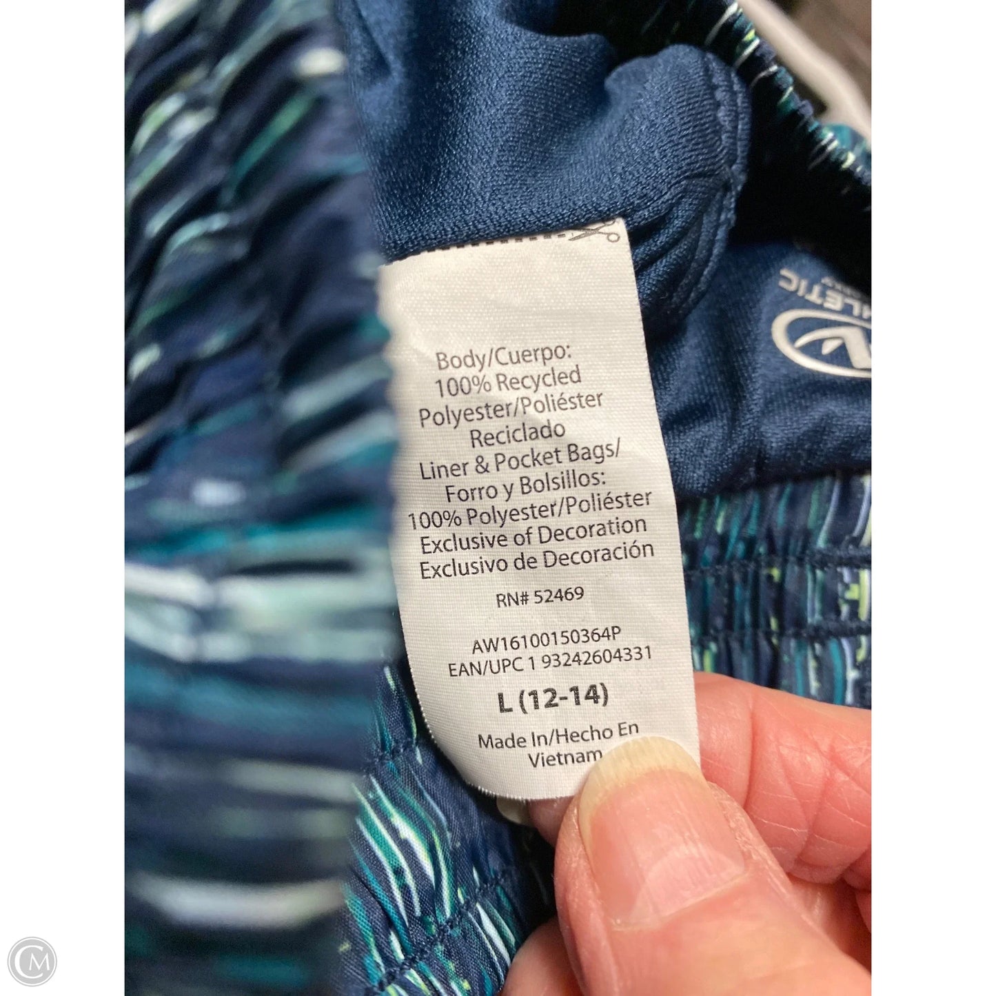 Athletic Shorts By Athletic Works In Blue, Size: L