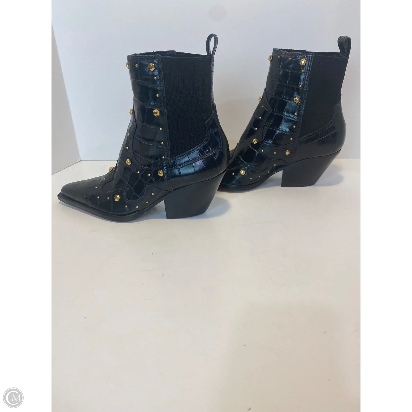 Boots Ankle Heels By Vince Camuto In Black, Size: 6