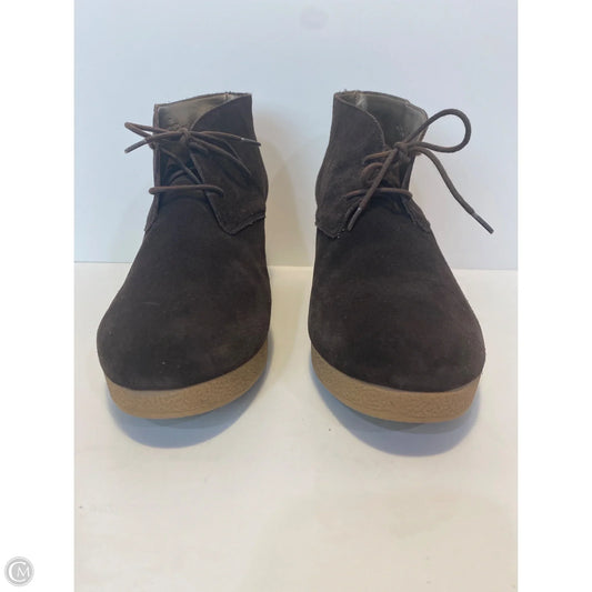 Boots Ankle Heels By Talbots In Brown, Size: 10