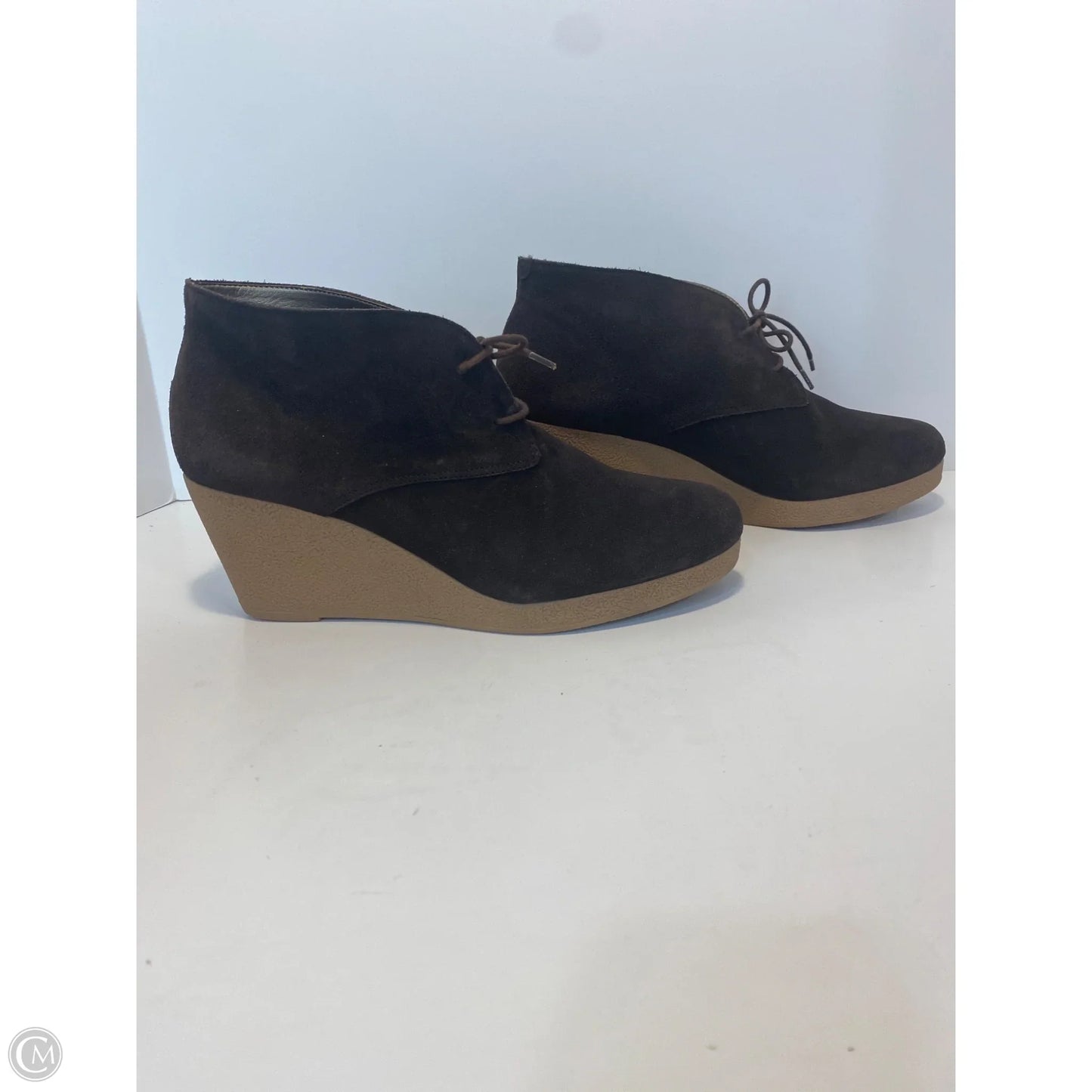 Boots Ankle Heels By Talbots In Brown, Size: 10