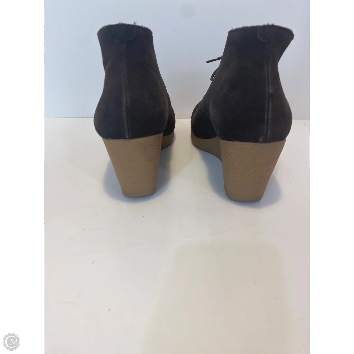 Boots Ankle Heels By Talbots In Brown, Size: 10