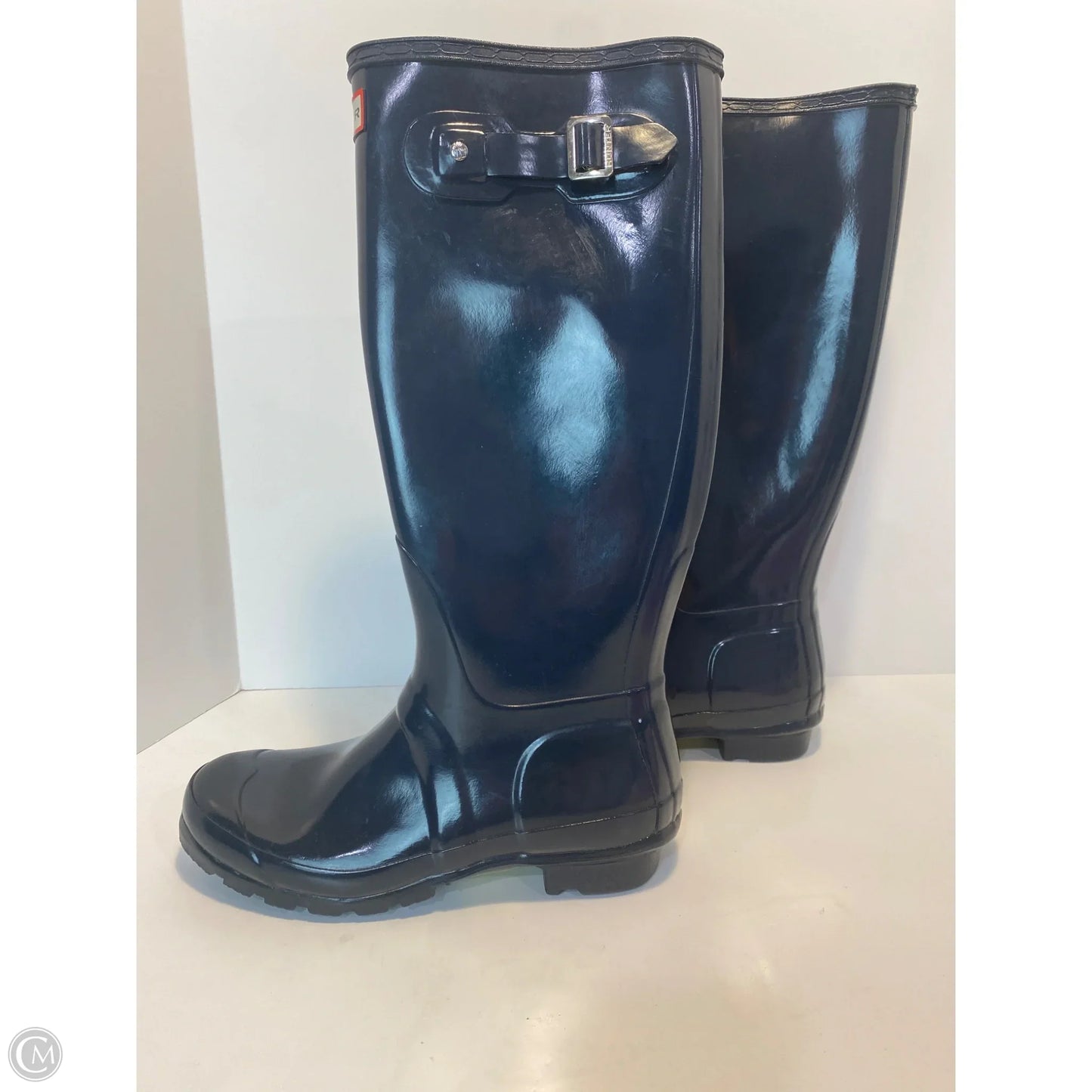 Boots Rain By Hunter In Navy, Size: 7