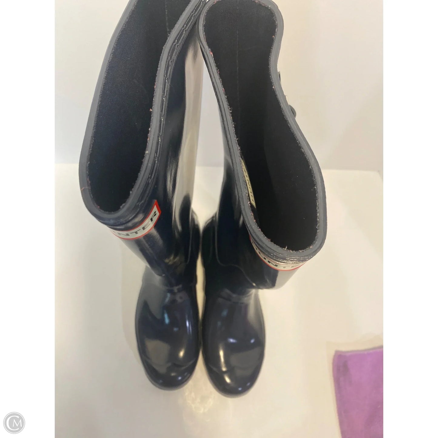 Boots Rain By Hunter In Navy, Size: 7