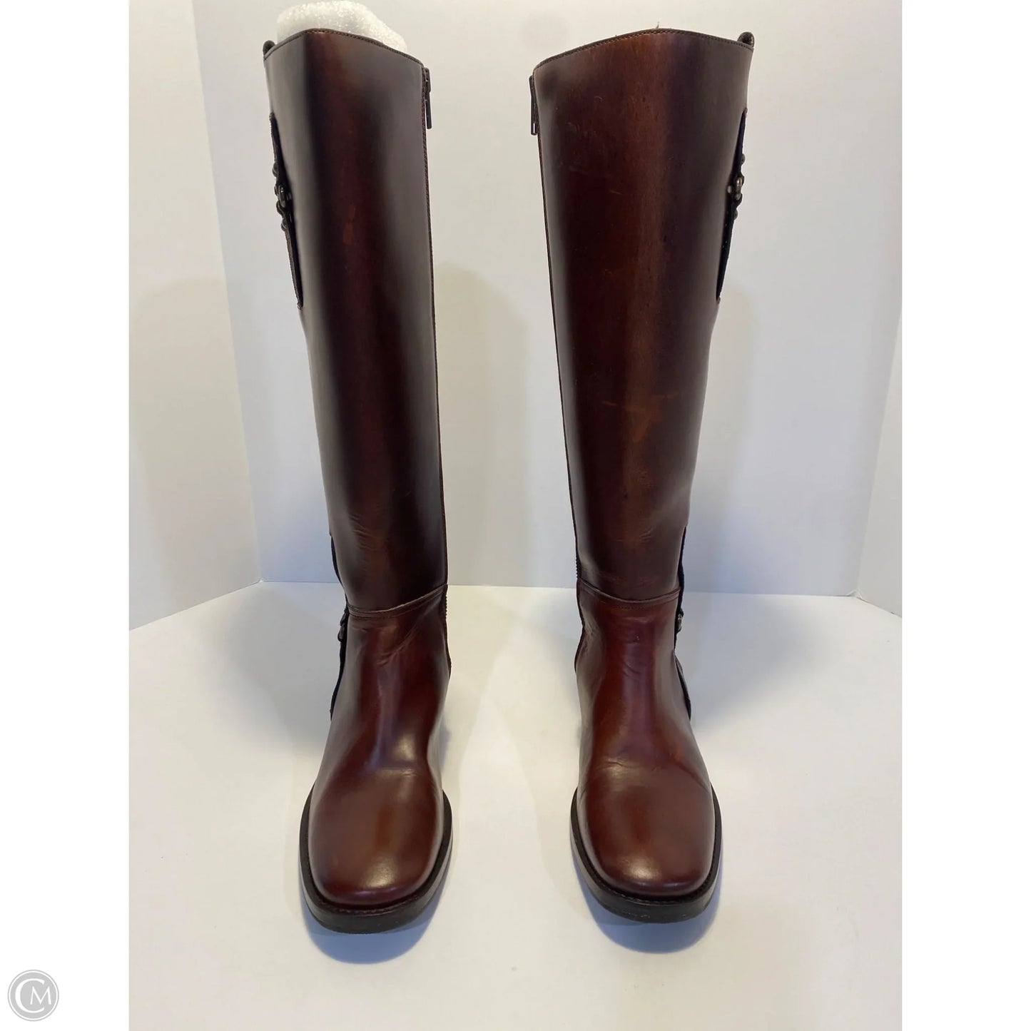 Boots Knee Flats By Cole-haan In Brown, Size: 8