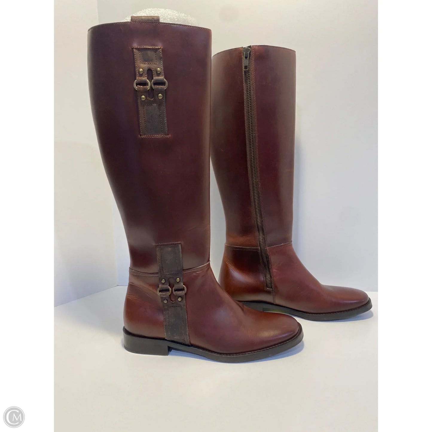 Boots Knee Flats By Cole-haan In Brown, Size: 8