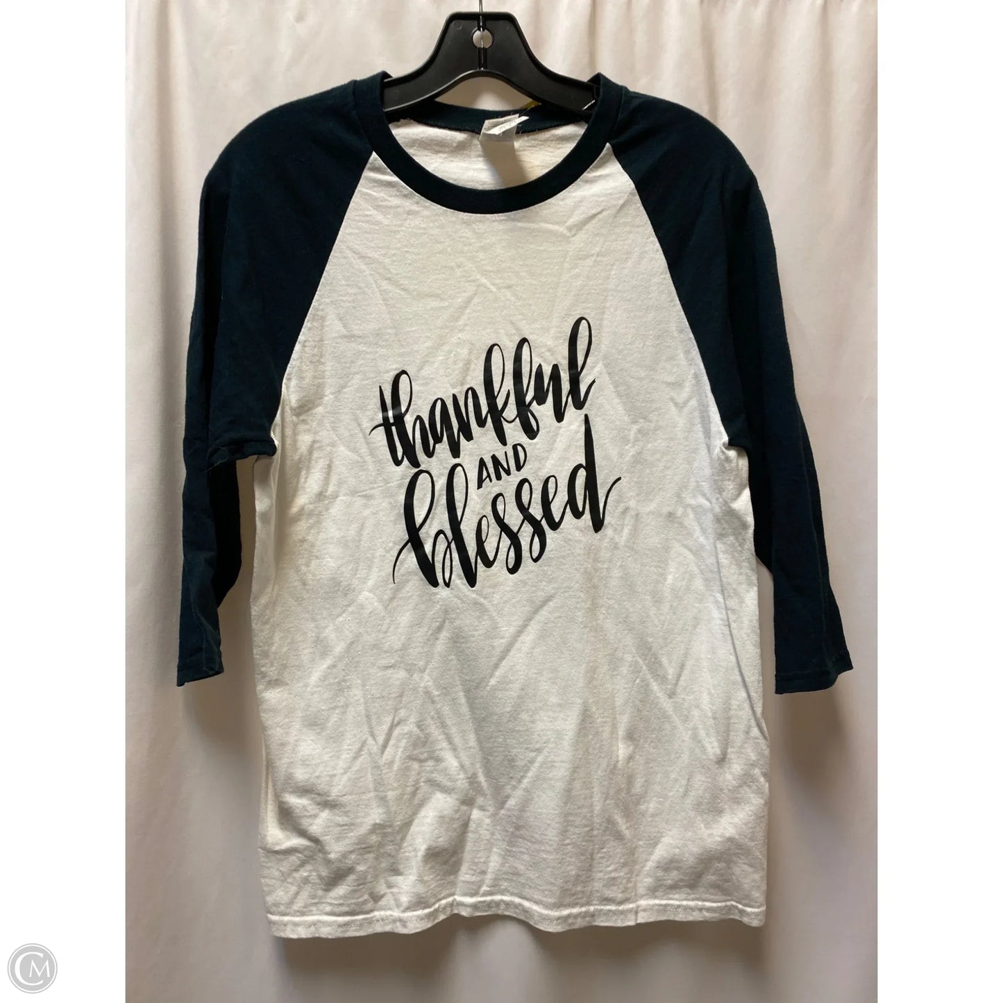 Top 3/4 Sleeve By Gildan In White, Size: S