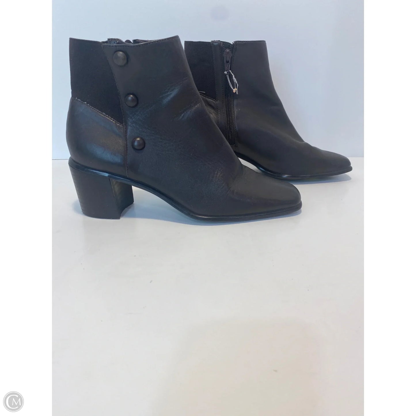 Boots Ankle Heels By Nicole In Brown, Size: 7.5