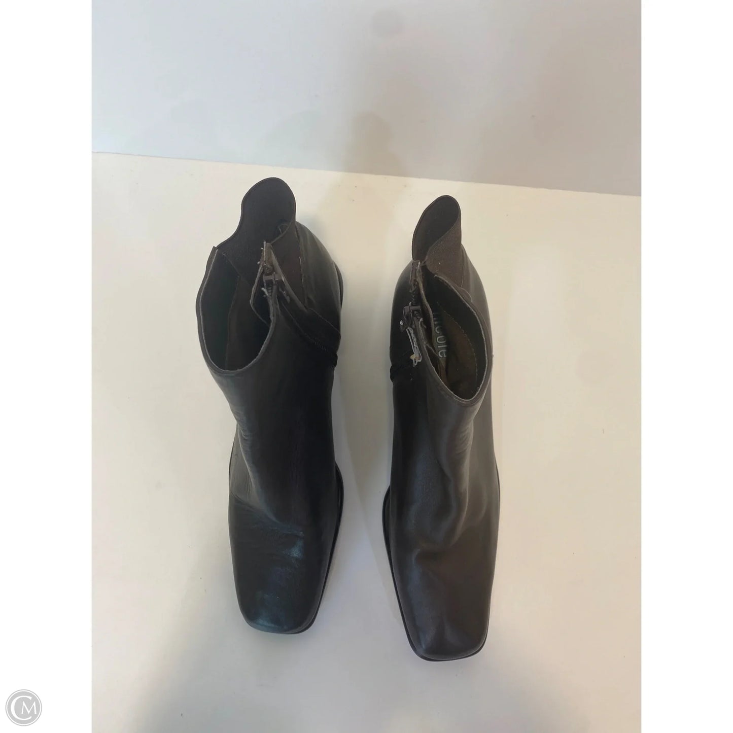 Boots Ankle Heels By Nicole In Brown, Size: 7.5