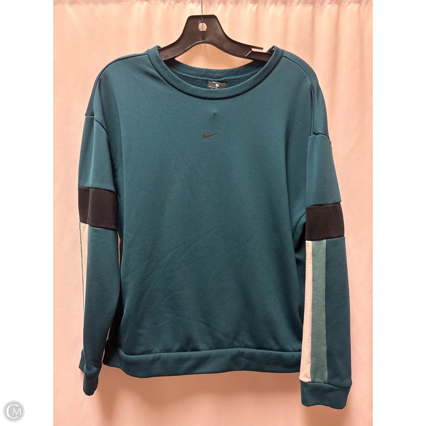 Athletic Sweatshirt Crewneck By Nike In Aqua, Size: S