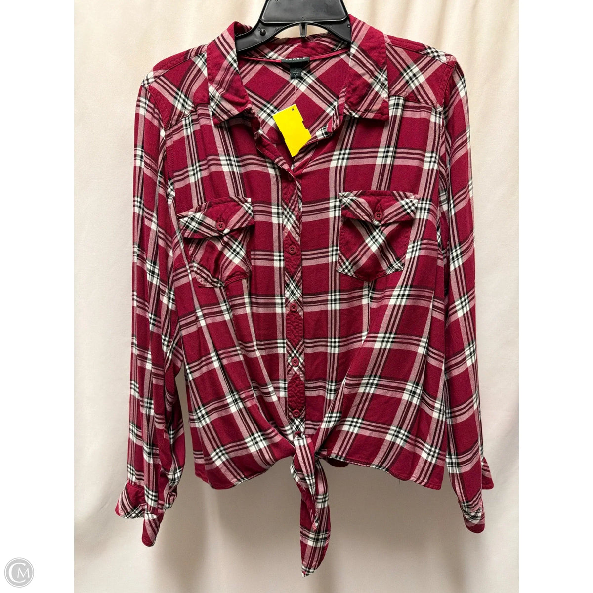 Top Long Sleeve By Torrid In Maroon, Size: 2x