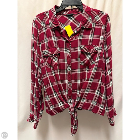 Top Long Sleeve By Torrid In Maroon, Size: 2x
