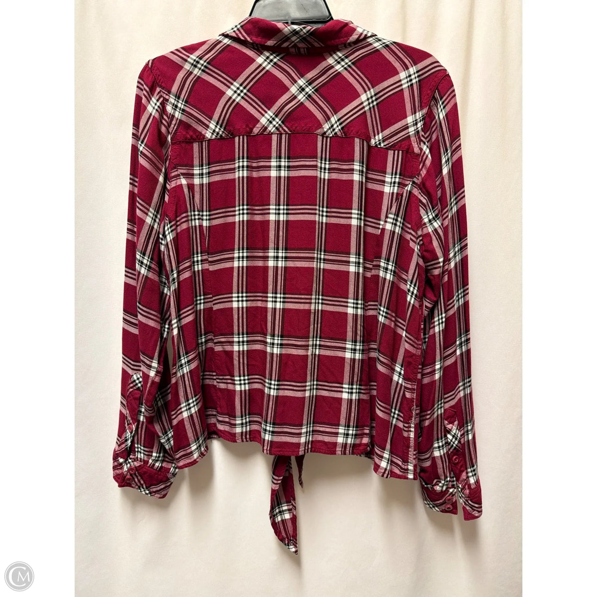 Top Long Sleeve By Torrid In Maroon, Size: 2x