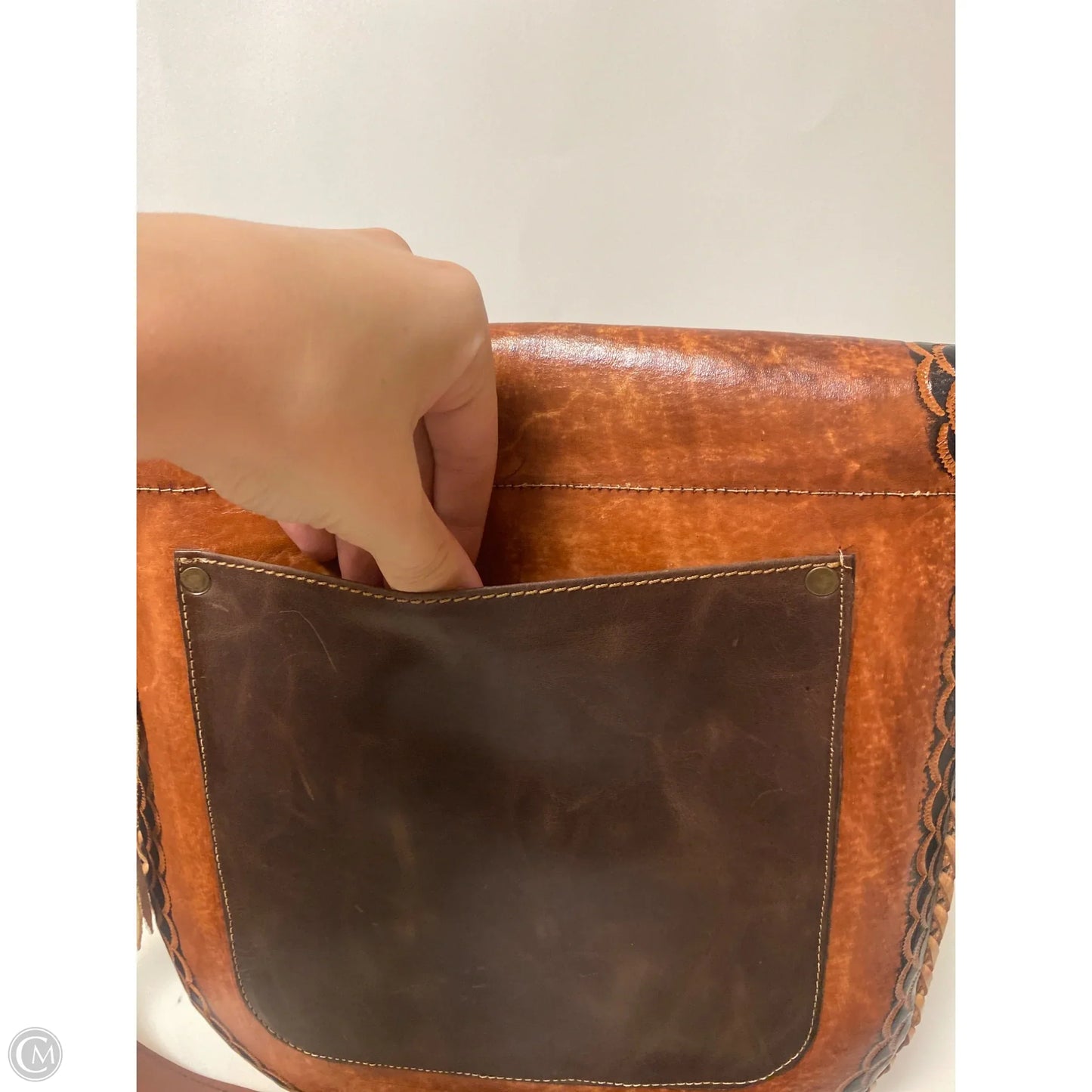 Crossbody Leather By Myra, Size: Medium