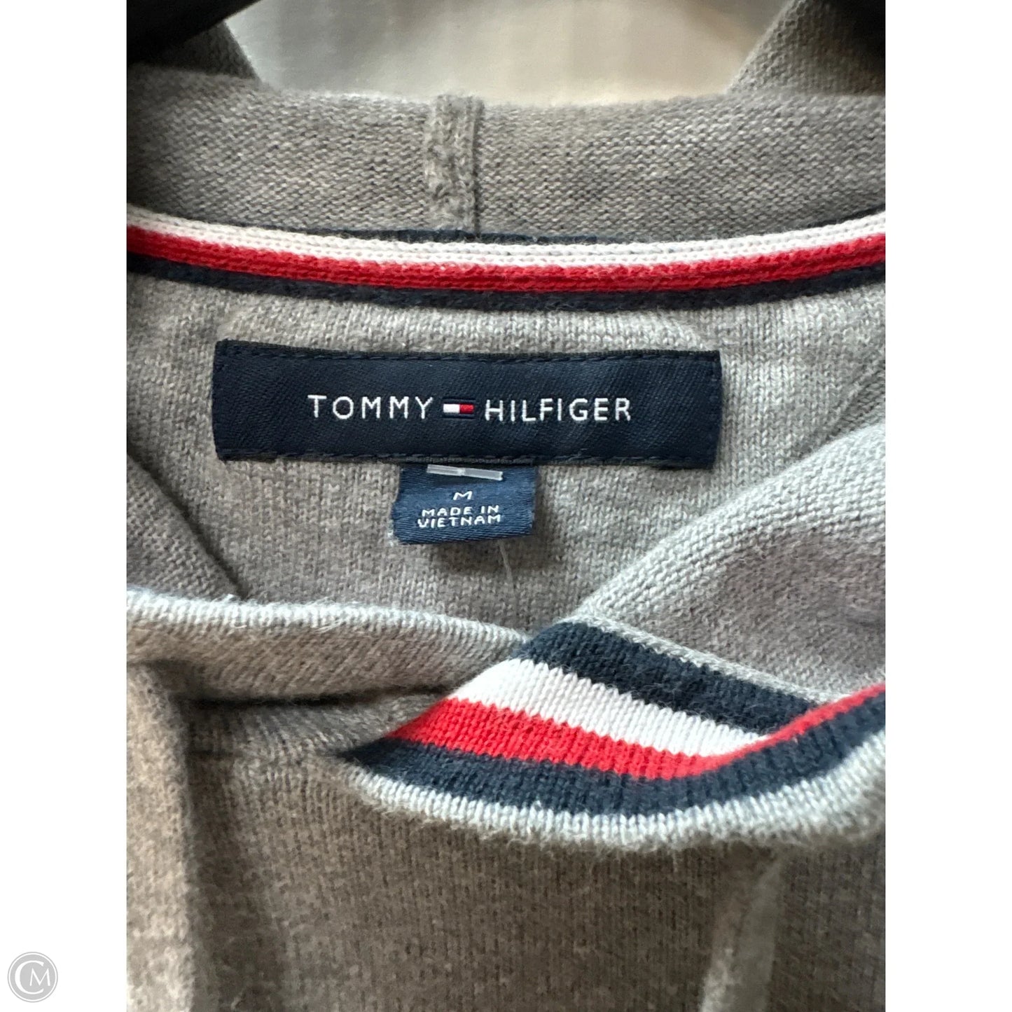 Top Long Sleeve By Tommy Hilfiger In Grey, Size: M