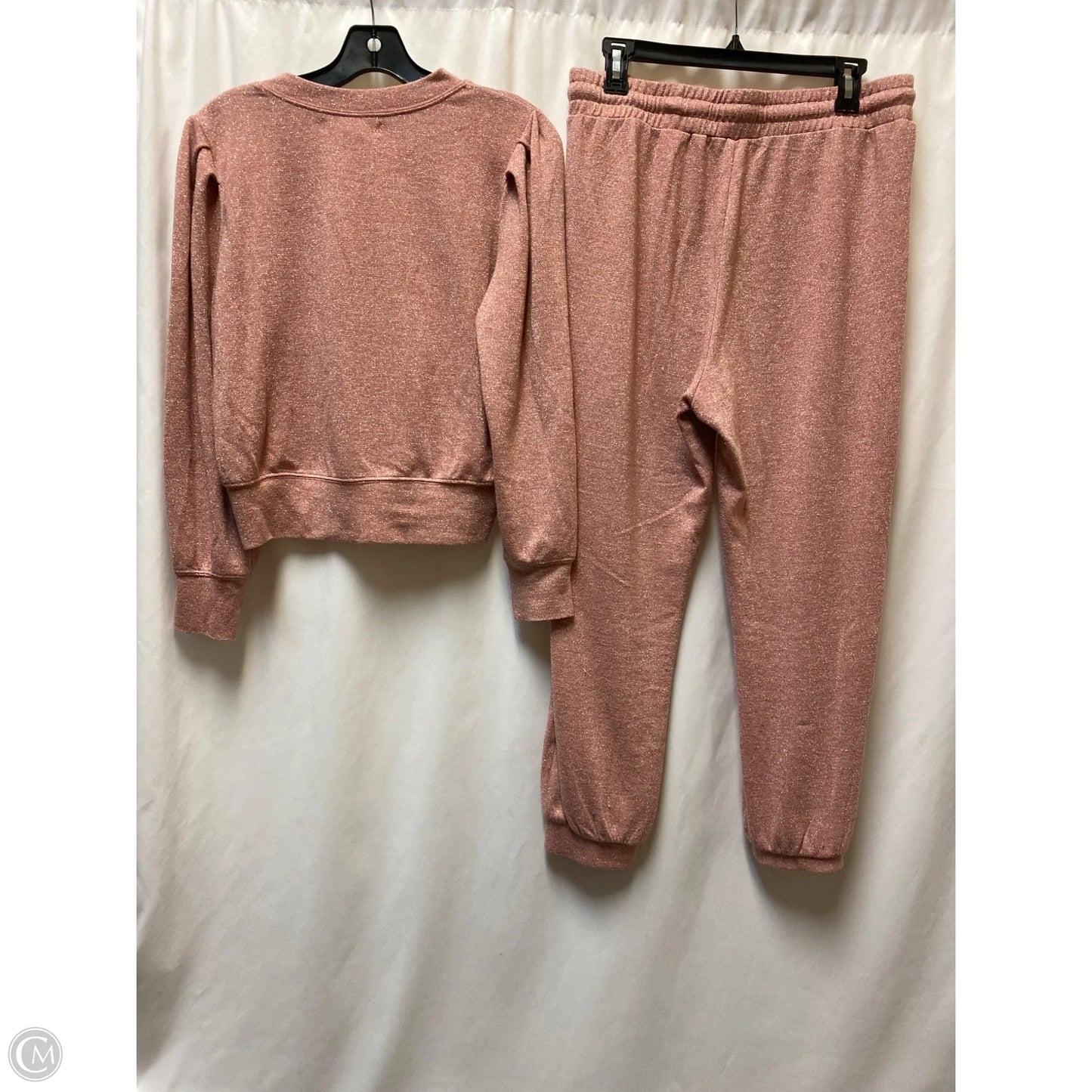 Pants Set 2pc By Clothes Mentor In Pink, Size: L