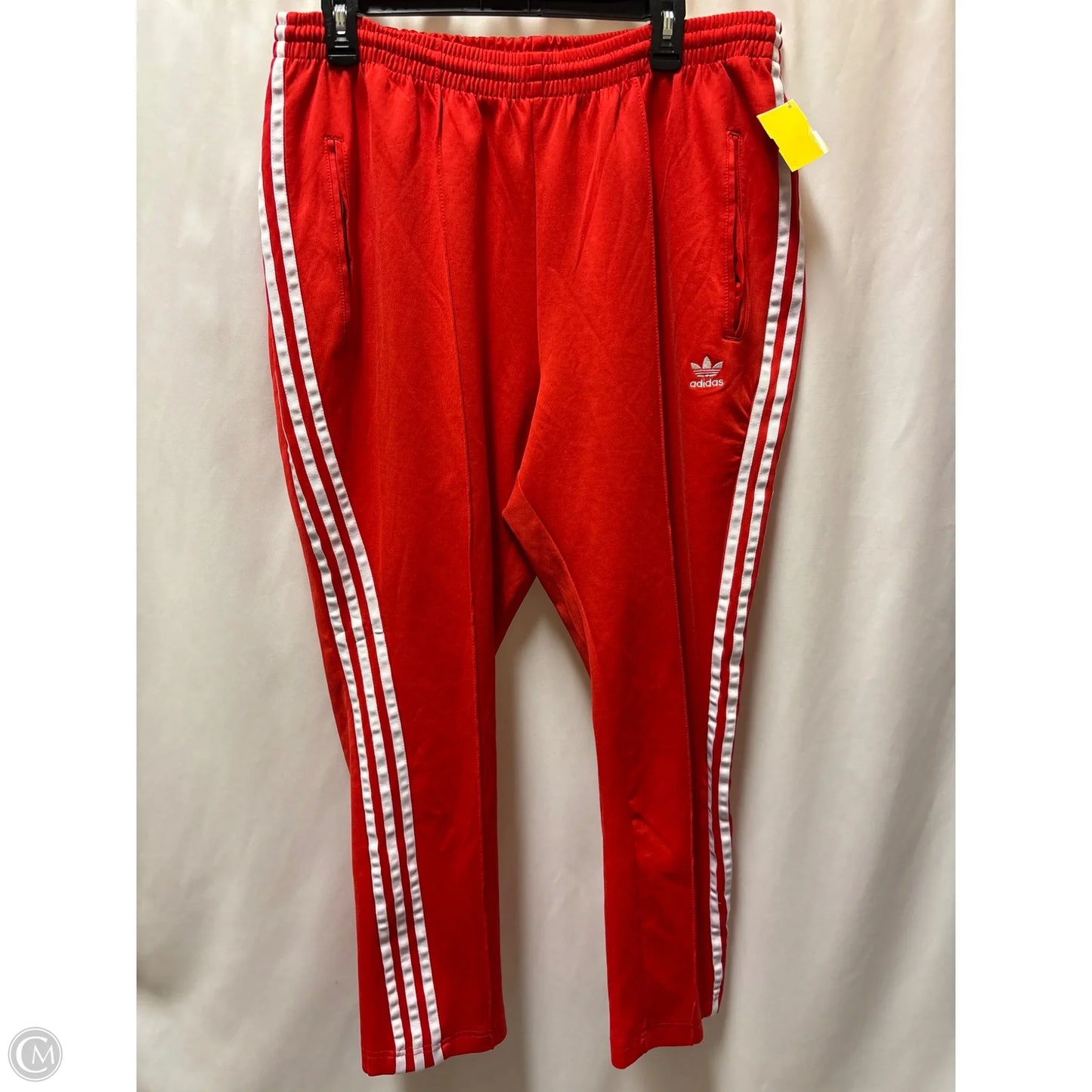 Athletic Pants By Adidas In Red, Size: L