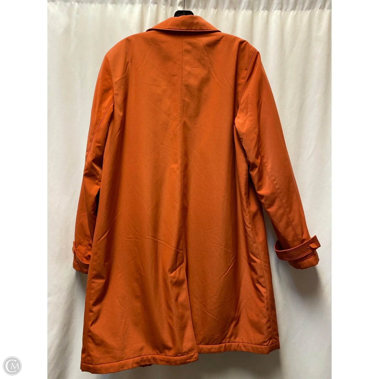 Coat Raincoat By New York And Co In Orange, Size: L