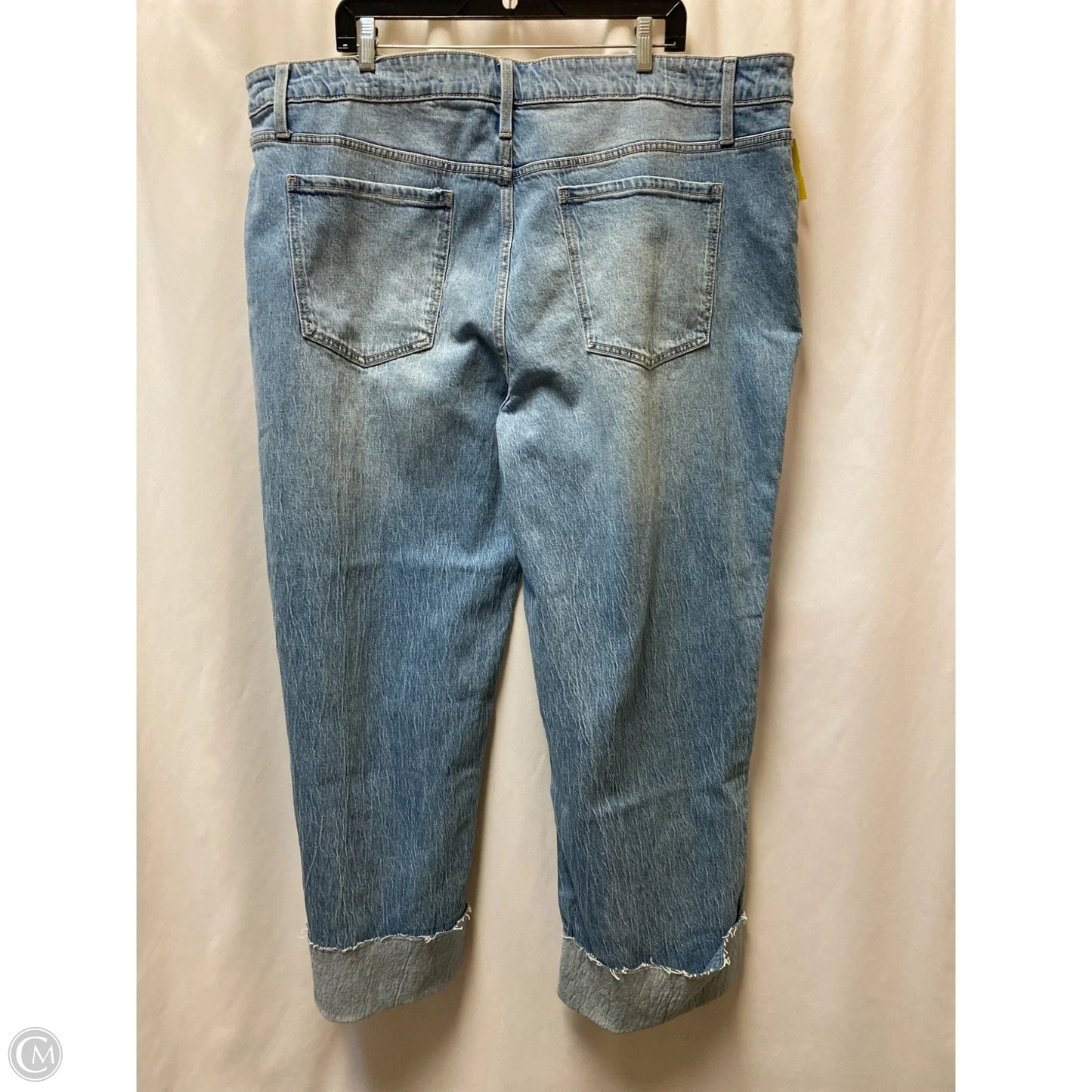 Jeans Cropped By Terra & Sky In Blue Denim, Size: 24