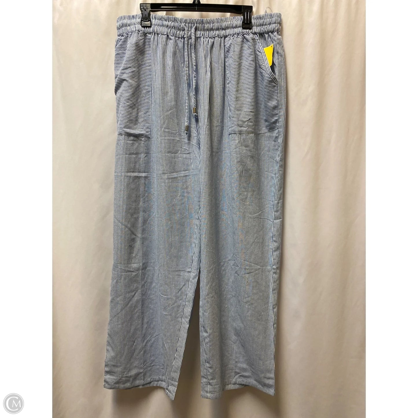 Pants Lounge By Club Z In Blue & White, Size: 2x