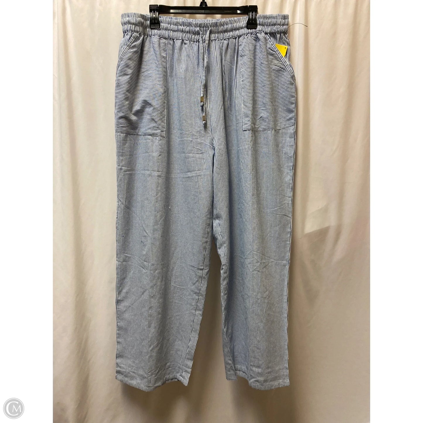 Pants Lounge By Club Z In Blue & White, Size: 2x