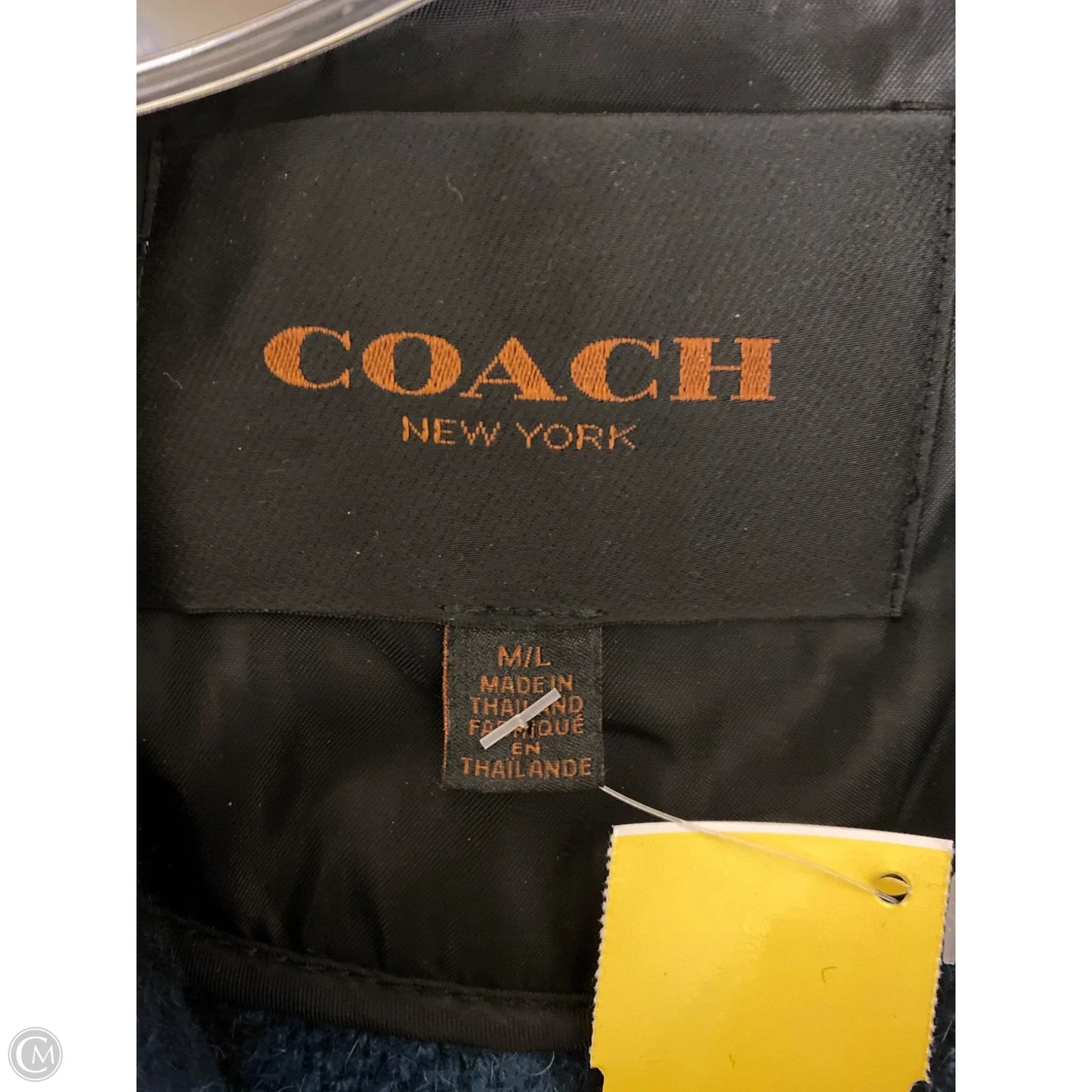 Poncho Designer By Coach In Blue, Size: M