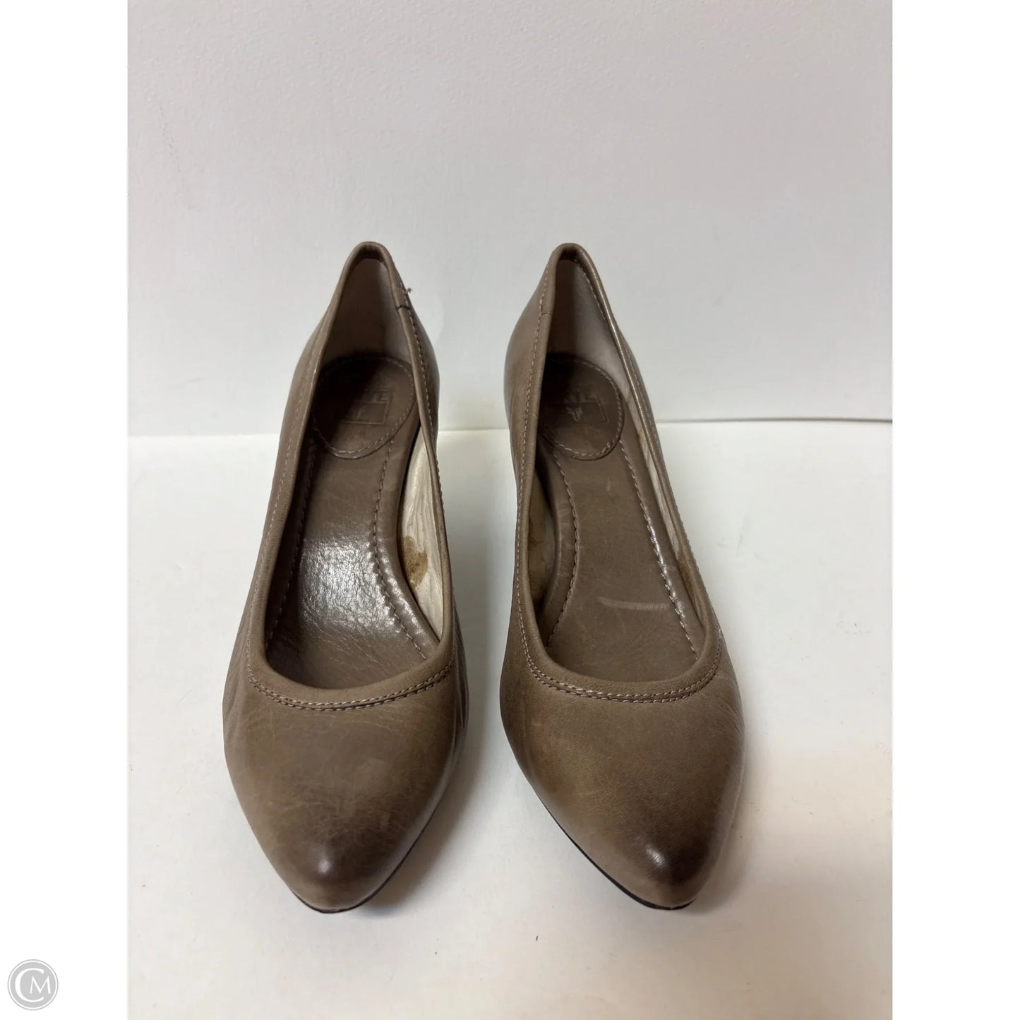 Shoes Designer By Frye In Taupe, Size: 8.5