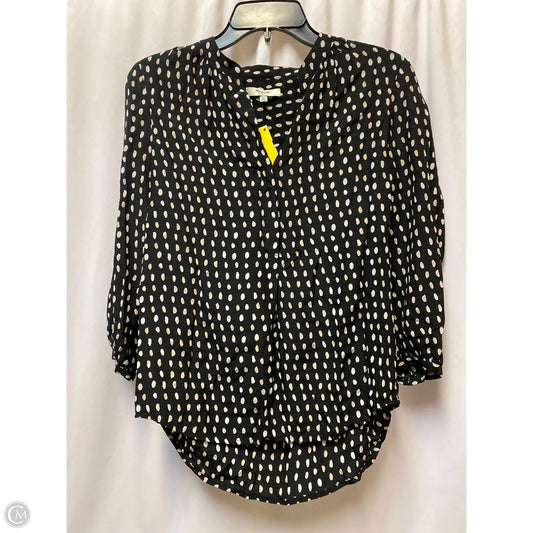 Top Long Sleeve By Madewell In Black, Size: Xs