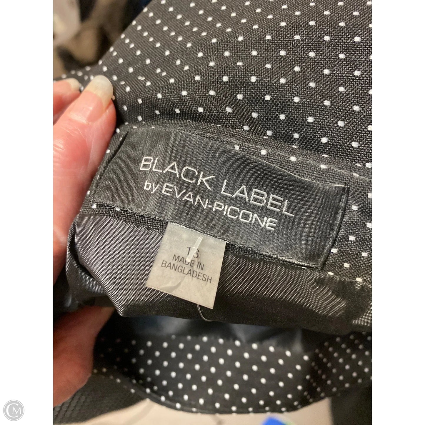 Skirt Midi By Evan-picone In Black & White, Size: 16