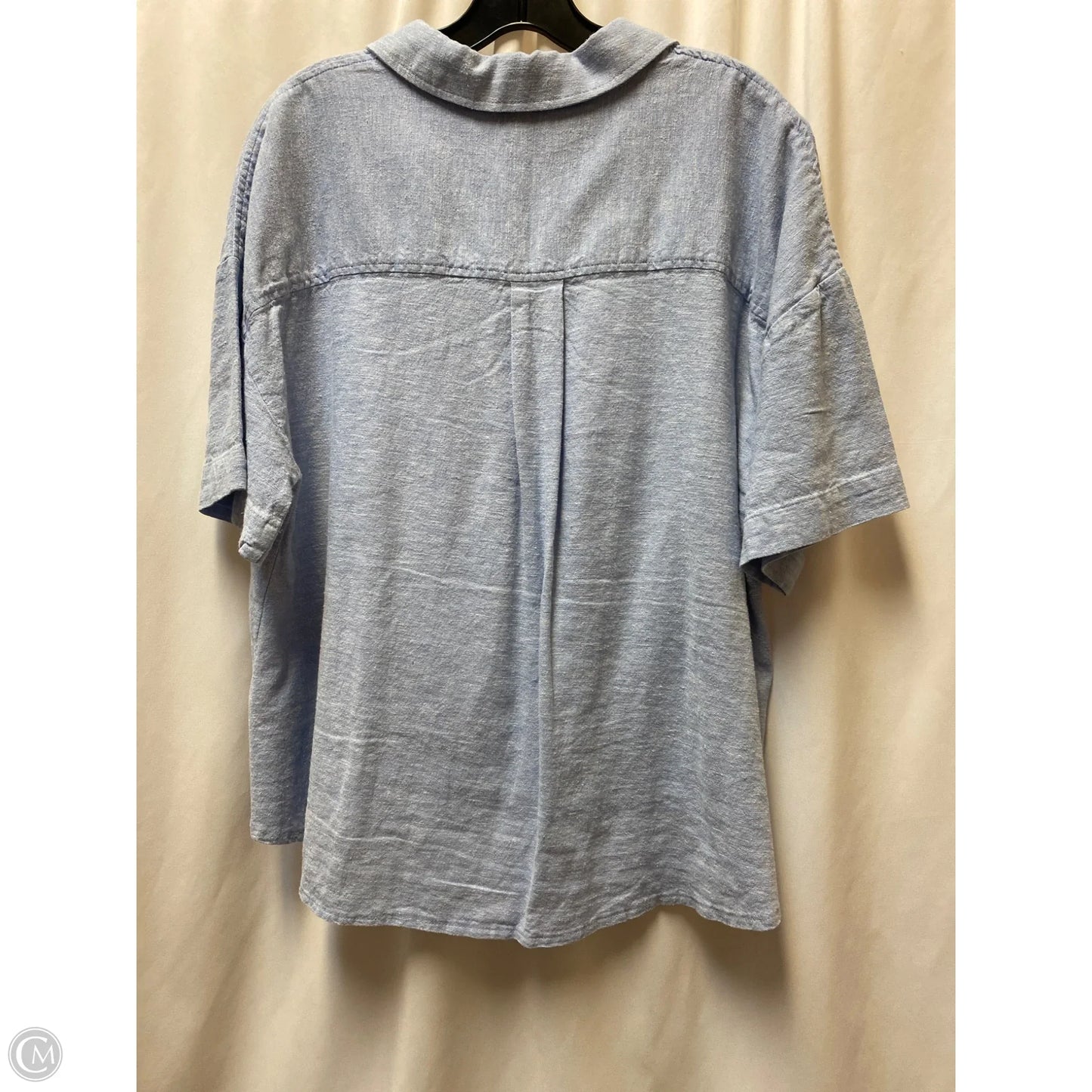 Top Short Sleeve By Cable And Gauge In Blue, Size: Xl
