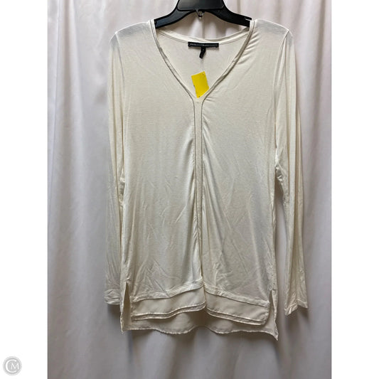 Top Long Sleeve By White House Black Market In White, Size: S