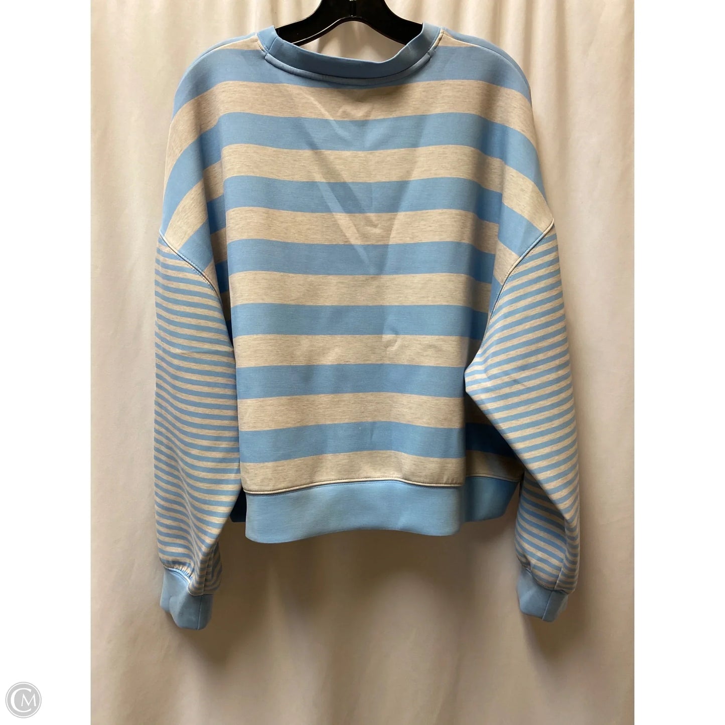 Top Long Sleeve By As Revival In Blue & Grey, Size: L