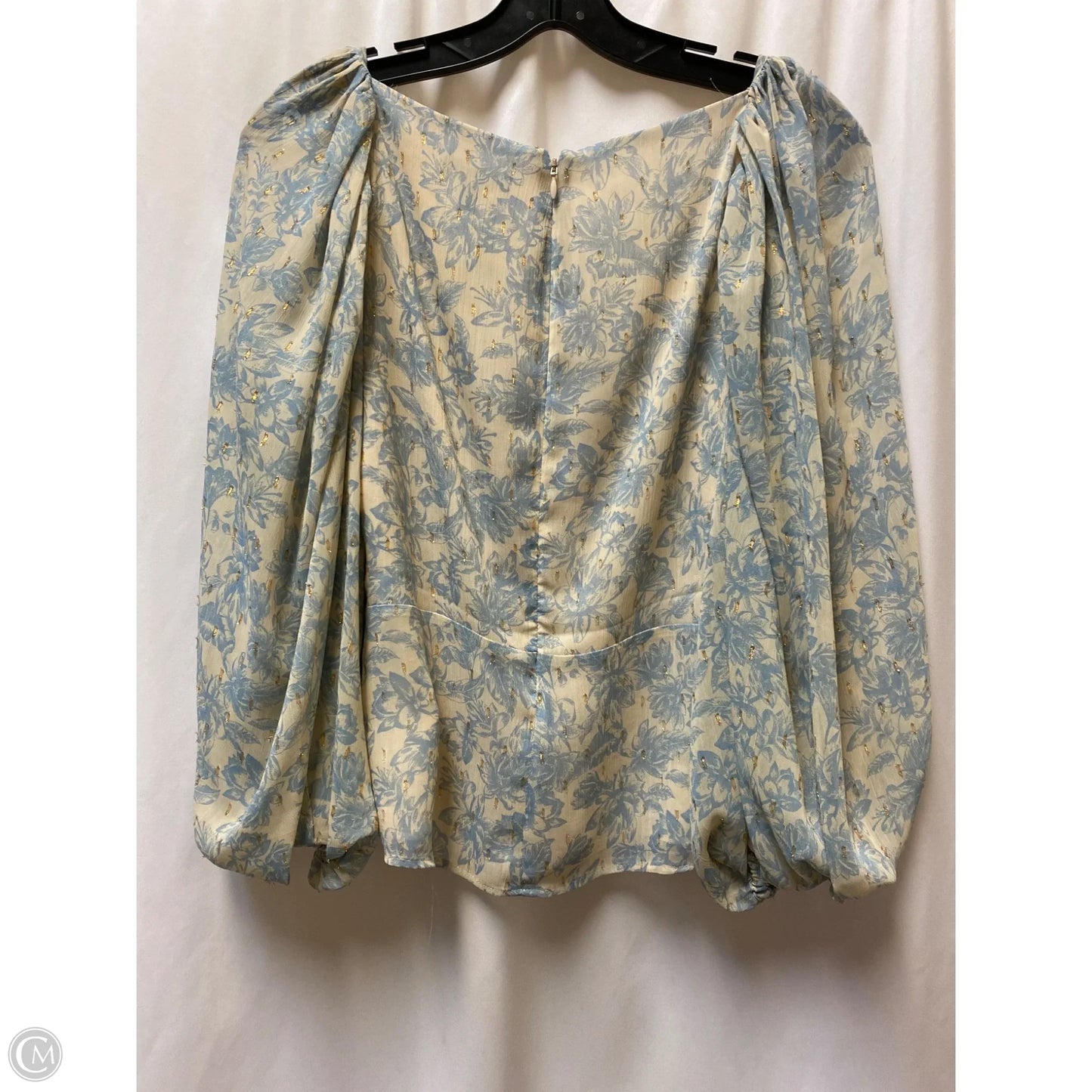Top Long Sleeve By Express In Blue, Size: S