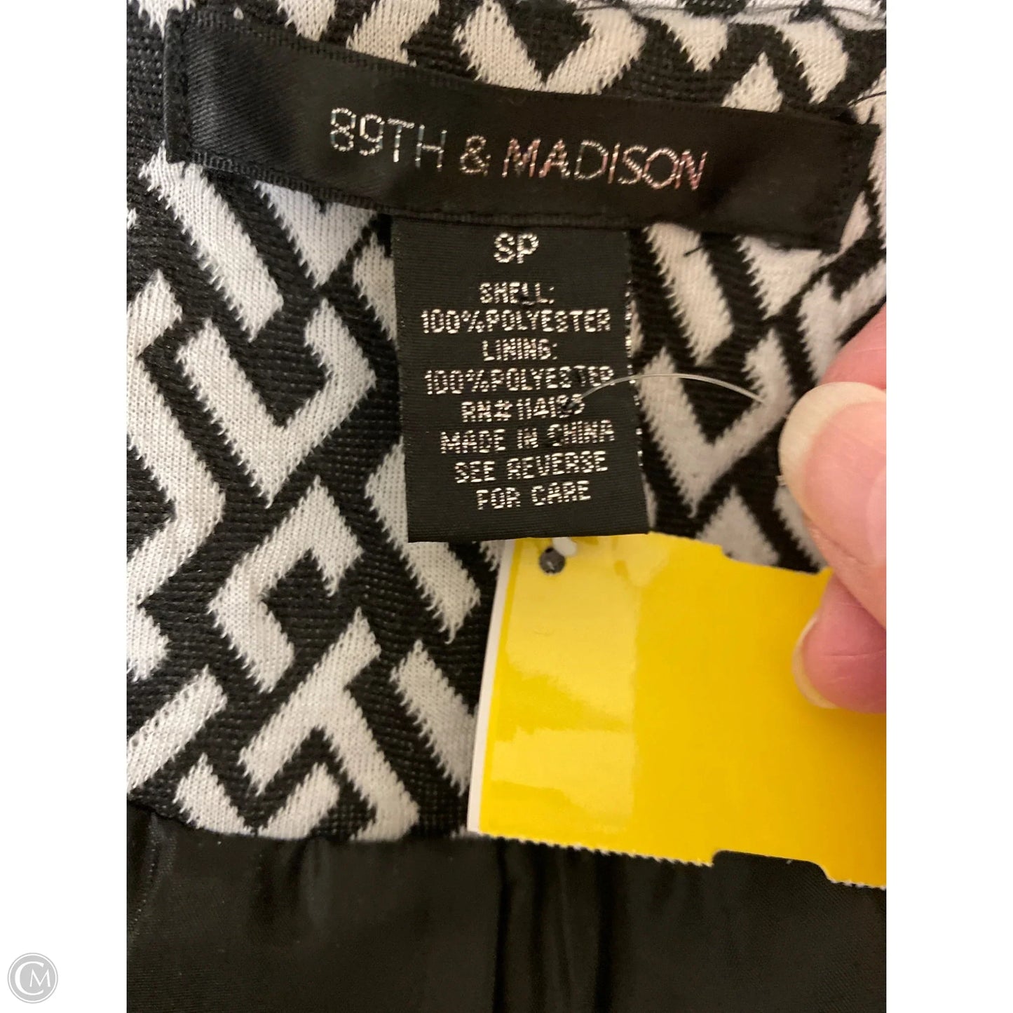 Blazer By 89th And Madison In Black & White, Size: Sp