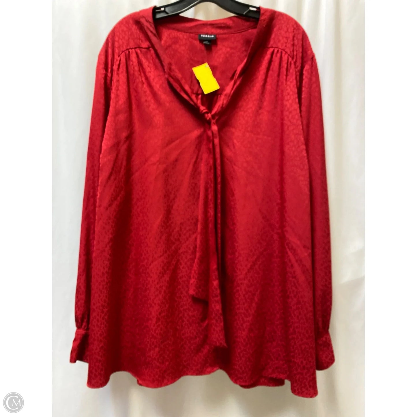 Top Long Sleeve By Torrid In Red, Size: 4x