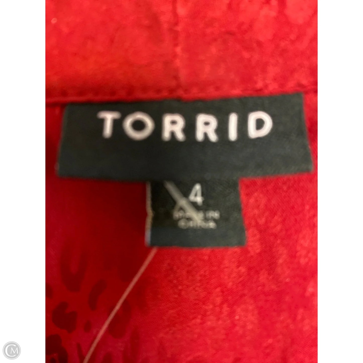 Top Long Sleeve By Torrid In Red, Size: 4x