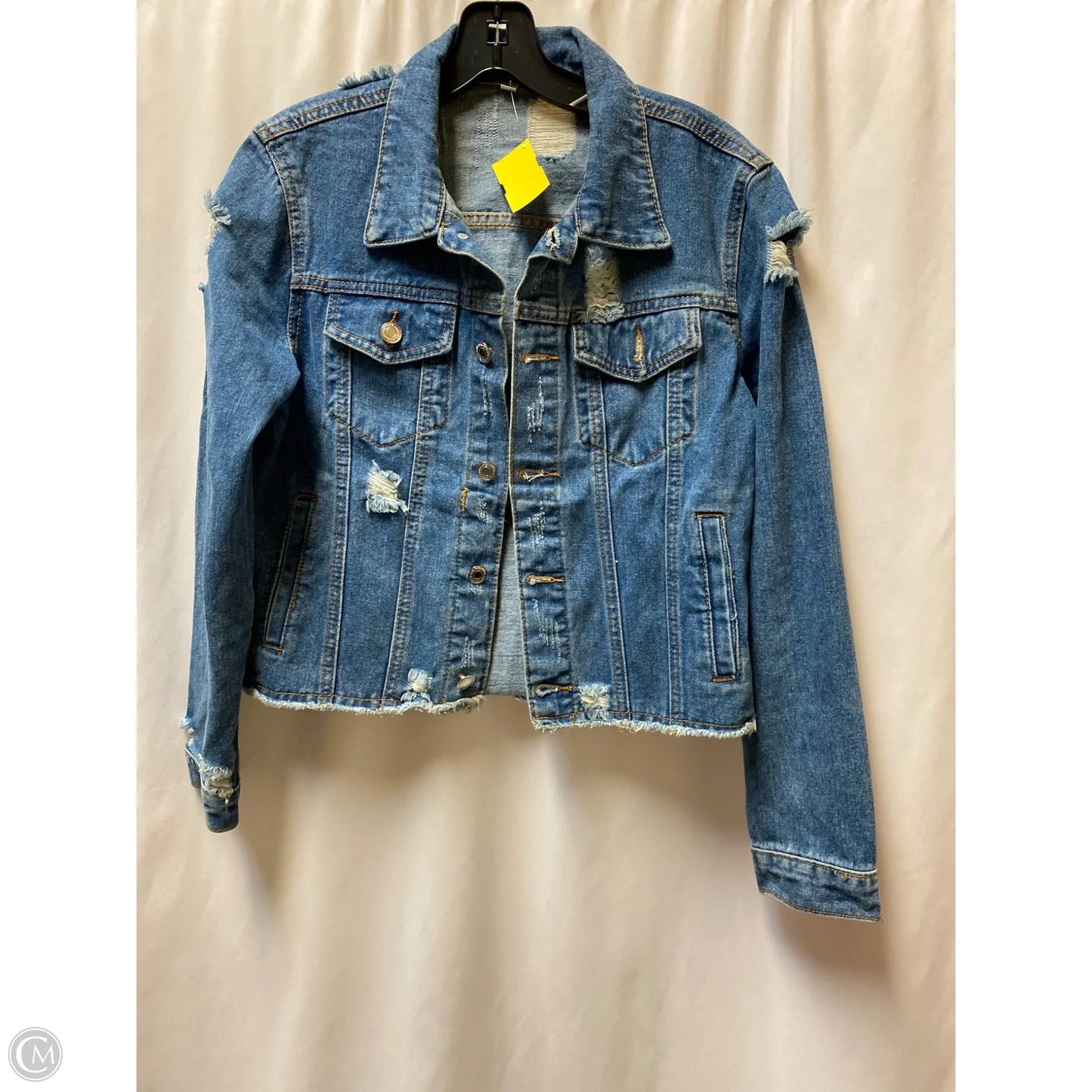 Jacket Denim By Shein In Blue Denim, Size: M