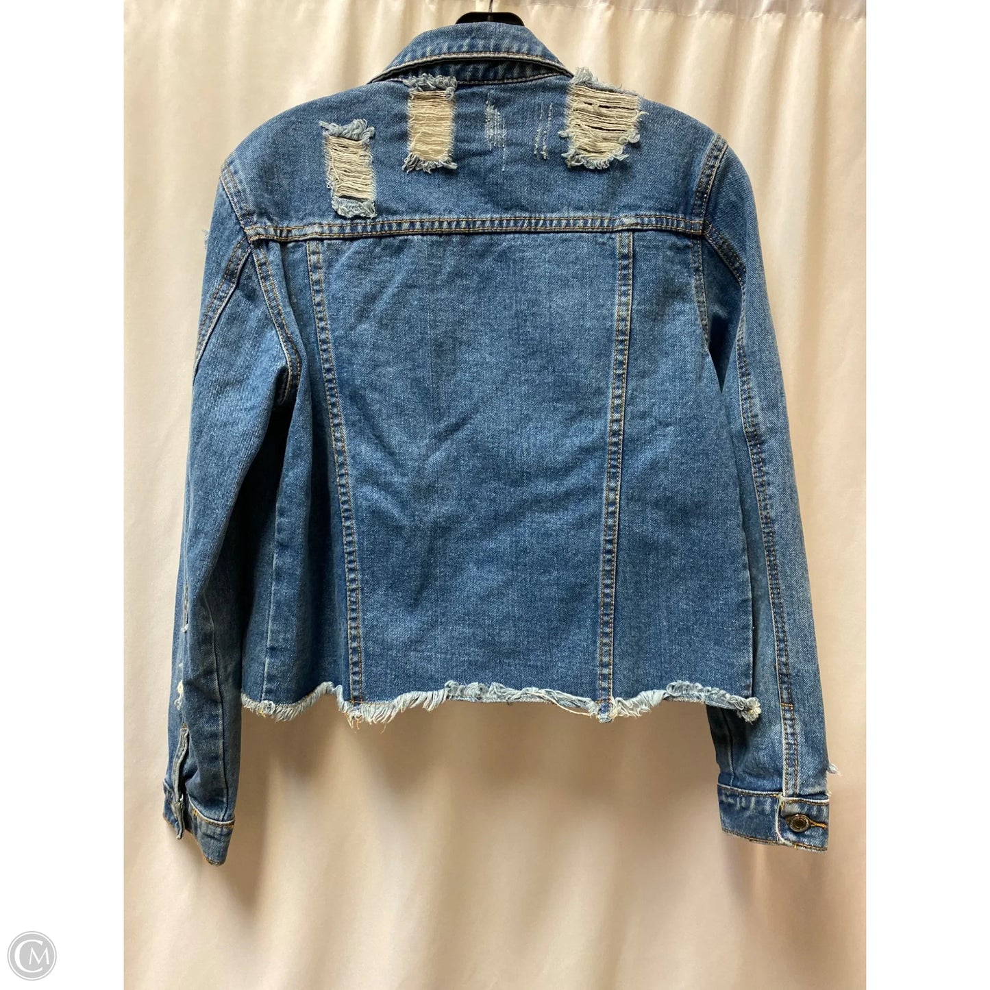 Jacket Denim By Shein In Blue Denim, Size: M
