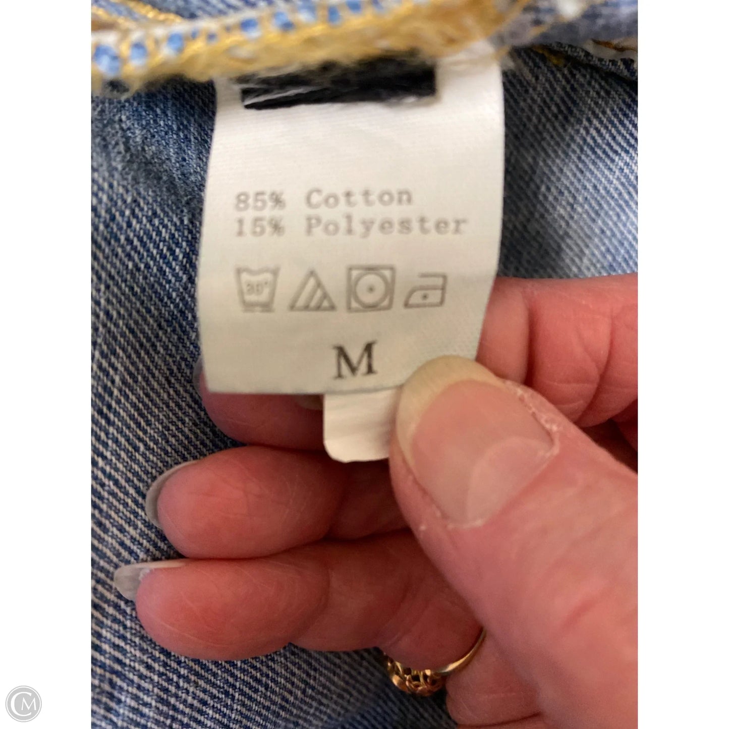 Jacket Denim By Shein In Blue Denim, Size: M